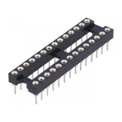 Soclu circuite integrate cu 28 de pini , GOLD-28P-W