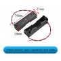 Suport baterie 1x18650, plastic ABS, cu cablu, 3.7V, 1S, DIY