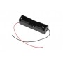 Suport baterie 1x18650, plastic ABS, cu cablu, 3.7V, 1S, DIY
