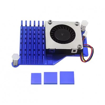 Cooler Raspberry Pi 5 cu radiator aluminiu si ventilator PWM