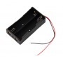 Suport baterii 2x18650, plastic ABS, cu cablu, 7.4V, 2S, DIY