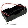 Suport baterii 2x18650, plastic ABS, cu cablu, 7.4V, 2S, DIY