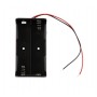 Suport baterii 2x18650, plastic ABS, cu cablu, 7.4V, 2S, DIY