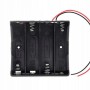 Suport baterii 4x18650, plastic ABS, cu cablu, 14.8V, 4S, DIY