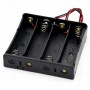 Suport baterii 4x18650, plastic ABS, cu cablu, 14.8V, 4S, DIY