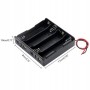 Suport baterii 4x18650, plastic ABS, cu cablu, 14.8V, 4S, DIY