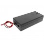 Suport baterii 2x18650, cu capac si buton ON/OFF, plastic ABS