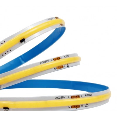 Banda LED COB alb rece, 6000K, 288 LED/m, 220V AC, 10m, IP20