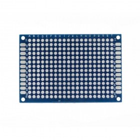 Set 2x Placa prototip PCB universala 4x6 cm double sided, fibra sticla, pas 2.54mm, lipire THT, electronica DIY Set 2x Placa prototip PCB universala 4x6 cm double sided, fibra