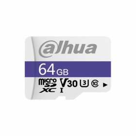 Card de memorie Dahua microSD 64GB, DHI-TF-C100, Clasa 10 UHS-I V30, 95MB/s, fara adaptor, supraveghere video Card de memorie Dahua microSD 64GB, DHI-TF-C100, Clasa 10 UHS-I