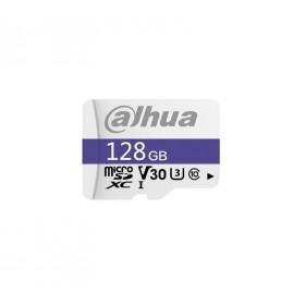 Card de memorie Dahua microSD 128GB DHI-TF-C100, Clasa 10 UHS-I V30, 95MB/s, fara adaptor, supraveghere video Card de memorie Dahua microSD 128GB DHI-TF-C100, Clasa 10 UHS-I