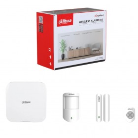 Kit alarma wireless Dahua ART-ARC3800H-03-FW2 cu hub alarma, senzor PIR, senzor usa si telecomanda, AES128, 4G Wi-Fi Ethernet Kit alarma wireless Dahua ART-ARC3800H-03-FW2 cu hub alarma