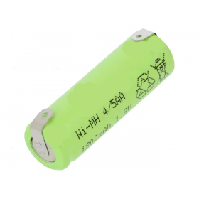 Acumulator reincarcabil NiMH 4/5AA cu cleme pentru lipire,ACCU-4/5AA/JJJ-BL Acumulator reincarcabil NiMH 4/5AA cu cleme pentru lipire,ACCU-4/5AA/JJJ-BL