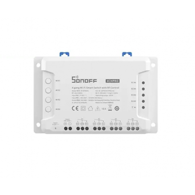 Releu smart 4 canale cu receptor RF 433.92MHz WiFi Sonoff 4CH