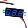 Voltmetru de panou albastru 0.28" cu 2 fire OKY4094-Blue