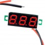 Voltmetru de panou rosu 0.28" cu 2 fire OKY4094-Red