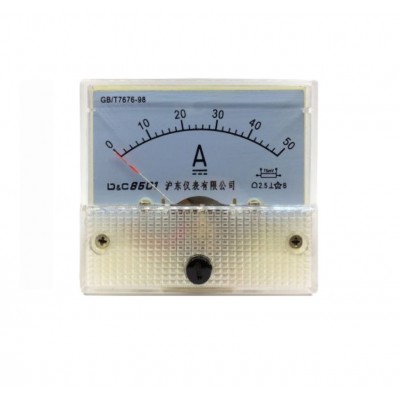 Ampermetru analogic de panou 50A curent continuu