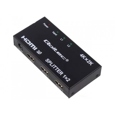 Splitter  hdmi 1.4 Qoltec doua ecrane , QOLTEC-51796