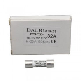 Siguranta fuzibila fotovoltaica 1000V 32A 20x38 , ALX-16F055 Siguranta fuzibila fotovoltaica 1000V 32A 20x38 , ALX-16F055