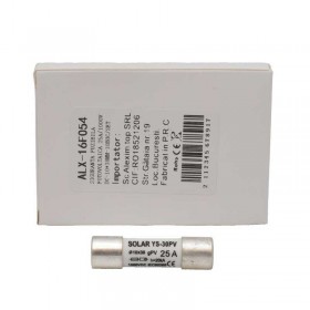 Siguranta fuzibila fotovoltaica 1000V 25A 10x38 , ALX-16F057 Siguranta fuzibila fotovoltaica 1000V 25A 10x38 , ALX-16F057
