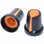 Set 10 butoane plastic, 17x16mm, pentru potentiometre ax zimtat 6mm, 69319