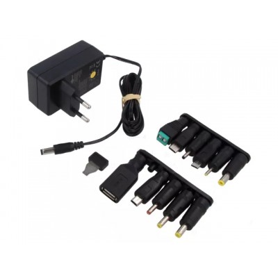 Alimentator universal 3-12V 0.6A 7.2W cu 11 adaptoare interschimbabile , ZSI-64571