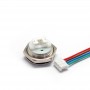 Buton Push Metalic, 12-24V DC, 19mm, fara Retinere, Led Rosu
