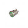 Buton Push Metalic, 12-24V DC, 19mm, cu Retinere, Led Verde