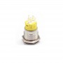 Buton Push Metalic, 12V DC, 19mm, cu Retinere, Led Verde