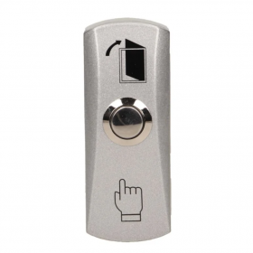 Buton EXIT metalic control acces, SW-51B, aliaj zinc, NO