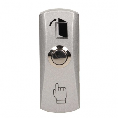 Buton EXIT metalic control acces, SW-51B, aliaj zinc, NO