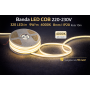Banda LED COB alb natural, 4000K, 220V AC, 320 LED/m, 9W/m