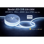 Banda LED COB alb rece, 6000K, 220V AC, 320 LED/m, 9W/m, 8mm
