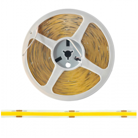 Banda LED COB alb cald, 3000K, 24V, 480 LED/m, 14W/m, 8mm, rola