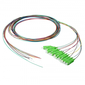 Fiber Pigtail LSZH SC/APC Single Mode 0.9mm 1.5m, IL ≤0.3dB, RL
