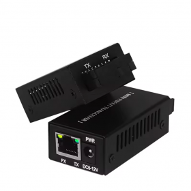 Mini media converter Gigabit Ethernet – fibra optica SC/UPC