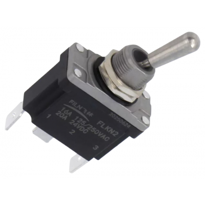 Intrerupator basculant cu retinere, 2 pozitii, 3 pini, ON-ON