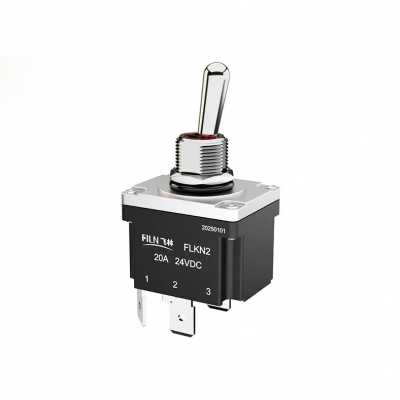 Intrerupator basculant cu retinere, 2 pozitii, 4 pini, ON-OFF