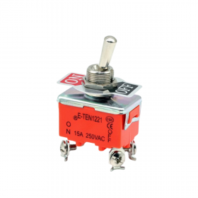 Intrerupator basculant cu mentinere, 2 pozitii, 4 pini cu
