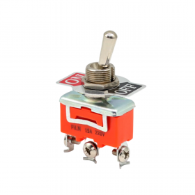 Intrerupator basculant cu mentinere, 2 pozitii, 3 pini cu