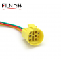 Conector cu cablu pentru buton push 22mm, 5 fire, 20cm, plug