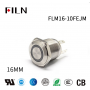 Buton push iluminat fara mentinere, 3A 12V DC, 16mm, IP67