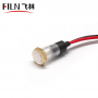 Indicator de panou din plastic, 8mm, 2 fire 20cm, alb, 12-24V