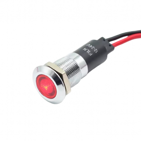 Indicator/martor LED plat de panou alama 12mm, 2 fire 20cm