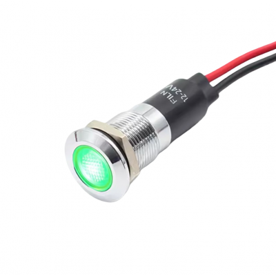 Indicator/martor LED plat de panou alama 12mm, 2 fire 20cm