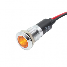 Indicator/martor LED plat de panou alama 12mm, 2 fire 20cm