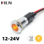 Indicator/martor LED plat de panou alama 12mm, 2 fire 20cm