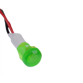 Indicator/martor LED snap de panou din plastic, 10mm, 2 fire