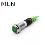 Indicator LED plat de panou din alama, 8mm, pini 2.8mm, verde