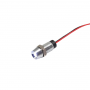 Indicator/martor LED incastrat de panou din alama, 8mm, 2 fire